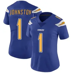 Women's Quentin Johnston Los Angeles Chargers Color Rush Vapor Untouchable Jersey - Royal Limited