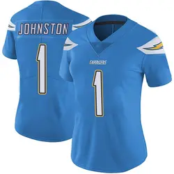 Women's Quentin Johnston Los Angeles Chargers Powder Vapor Untouchable Alternate Jersey - Blue Limited