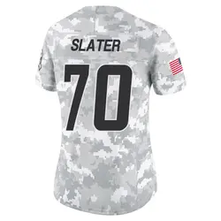 Women's Rashawn Slater Los Angeles Chargers 2024 Salute to Service Jersey - Arctic Camo Limited