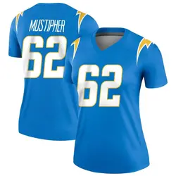 Women's Sam Mustipher Los Angeles Chargers Powder Jersey - Blue Legend