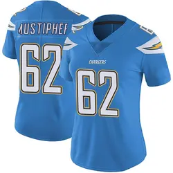 Women's Sam Mustipher Los Angeles Chargers Powder Vapor Untouchable Alternate Jersey - Blue Limited