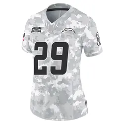 Women's Tarheeb Still Los Angeles Chargers 2024 Salute to Service Jersey - Arctic Camo Limited