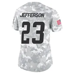 Women's Tony Jefferson Los Angeles Chargers 2024 Salute to Service Jersey - Arctic Camo Limited