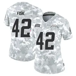 Women's Tucker Fisk Los Angeles Chargers 2024 Salute to Service Jersey - Arctic Camo Limited