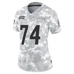 Women's Tyler McLellan Los Angeles Chargers 2024 Salute to Service Jersey - Arctic Camo Limited