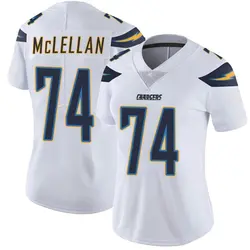 Women's Tyler McLellan Los Angeles Chargers Vapor Untouchable Jersey - White Limited