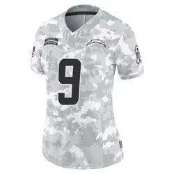 Women's Younghoe Koo Los Angeles Chargers 2024 Salute to Service Jersey - Arctic Camo Limited