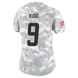 Women's Younghoe Koo Los Angeles Chargers 2024 Salute to Service Jersey - Arctic Camo Limited