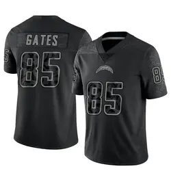 Youth Antonio Gates Los Angeles Chargers Reflective Jersey - Black Limited