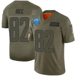 Youth Brenden Rice Los Angeles Chargers 2019 Salute to Service Jersey - Camo Limited