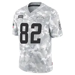 Youth Brenden Rice Los Angeles Chargers 2024 Salute to Service Jersey - Arctic Camo Limited