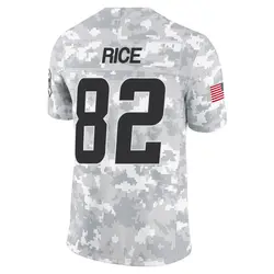 Youth Brenden Rice Los Angeles Chargers 2024 Salute to Service Jersey - Arctic Camo Limited