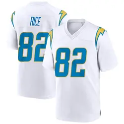 Youth Brenden Rice Los Angeles Chargers Jersey - White Game