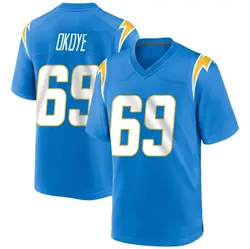 Youth CJ Okoye Los Angeles Chargers Powder Alternate Jersey - Blue Game