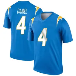 Youth Chase Daniel Los Angeles Chargers Powder Jersey - Blue Legend