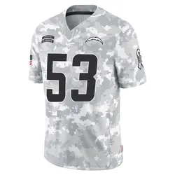 Youth Chris Collins Los Angeles Chargers 2024 Salute to Service Jersey - Arctic Camo Limited