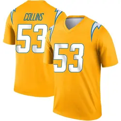 Youth Chris Collins Los Angeles Chargers Inverted Jersey - Gold Legend