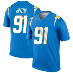 Youth Christopher Hinton Los Angeles Chargers Powder Jersey - Blue Legend