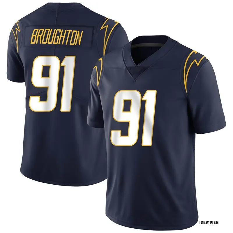 Youth Cortez Broughton Los Angeles Chargers Team Color Vapor ...