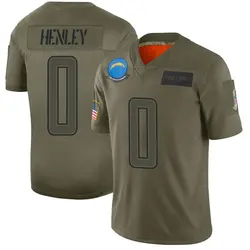 Youth Daiyan Henley Los Angeles Chargers 2019 Salute to Service Jersey - Camo Limited