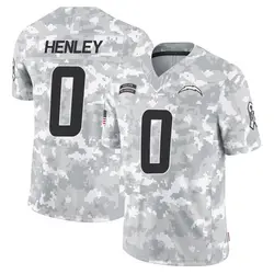 Youth Daiyan Henley Los Angeles Chargers 2024 Salute to Service Jersey - Arctic Camo Limited