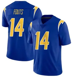 Youth Dan Fouts Los Angeles Chargers 2nd Alternate Vapor Jersey - Royal Limited