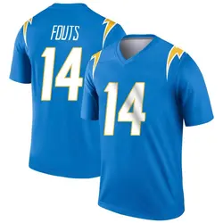 Youth Dan Fouts Los Angeles Chargers Powder Jersey - Blue Legend