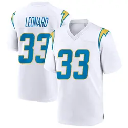 Youth Deane Leonard Los Angeles Chargers Jersey - White Game