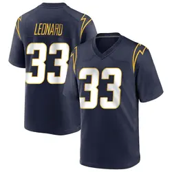 Youth Deane Leonard Los Angeles Chargers Team Color Jersey - Navy Game