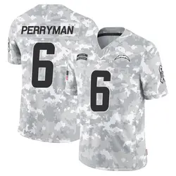 Youth Denzel Perryman Los Angeles Chargers 2024 Salute to Service Jersey - Arctic Camo Limited