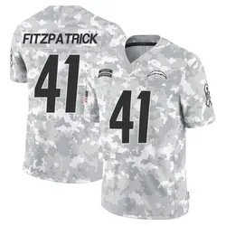 Youth Dez Fitzpatrick Los Angeles Chargers 2024 Salute to Service Jersey - Arctic Camo Limited