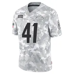 Youth Dez Fitzpatrick Los Angeles Chargers 2024 Salute to Service Jersey - Arctic Camo Limited