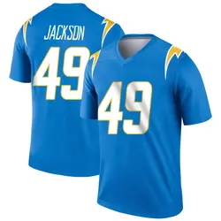 Youth Eddie Jackson Los Angeles Chargers Powder Jersey - Blue Legend