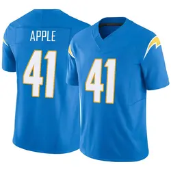 Youth Eli Apple Los Angeles Chargers Powder Vapor F.U.S.E. Jersey - Blue Limited