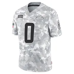 Youth Emany Johnson Los Angeles Chargers 2024 Salute to Service Jersey - Arctic Camo Limited