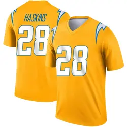 Youth Hassan Haskins Los Angeles Chargers Inverted Jersey - Gold Legend