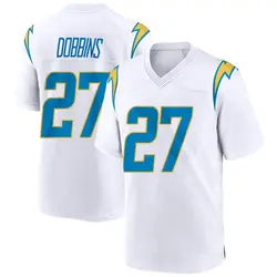 Youth J.K. Dobbins Los Angeles Chargers Jersey - White Game