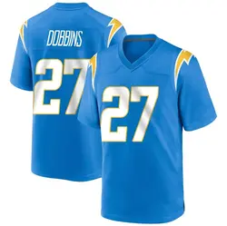 Youth J.K. Dobbins Los Angeles Chargers Powder Alternate Jersey - Blue Game