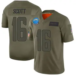 Youth JK Scott Los Angeles Chargers 2019 Salute to Service Jersey - Camo Limited