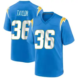 Youth Ja'Sir Taylor Los Angeles Chargers Powder Alternate Jersey - Blue Game