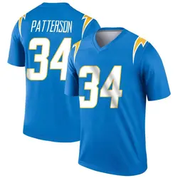 Youth Jaret Patterson Los Angeles Chargers Powder Jersey - Blue Legend