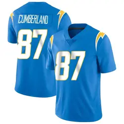 Youth Jeff Cumberland Los Angeles Chargers Powder Vapor Untouchable Alternate Jersey - Blue Limited