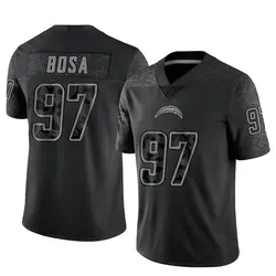 Youth Joey Bosa Los Angeles Chargers Reflective Jersey - Black Limited