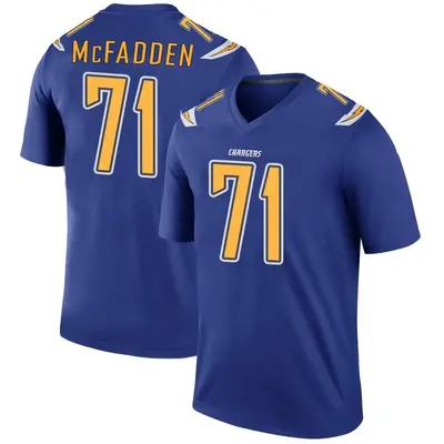 Youth Jordan McFadden Los Angeles Chargers Color Rush Jersey - Royal Legend