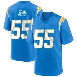 Youth Junior Seau Los Angeles Chargers Powder Alternate Jersey - Blue Game