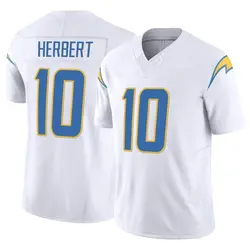 Youth Justin Herbert Los Angeles Chargers Vapor F.U.S.E. Jersey - White Limited