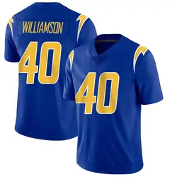 Youth Kendall Williamson Los Angeles Chargers 2nd Alternate Vapor Jersey - Royal Limited