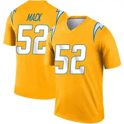 Youth Khalil Mack Los Angeles Chargers Inverted Jersey - Gold Legend