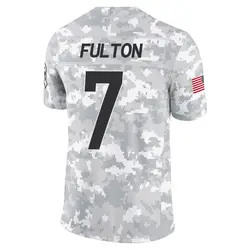 Youth Kristian Fulton Los Angeles Chargers 2024 Salute to Service Jersey - Arctic Camo Limited