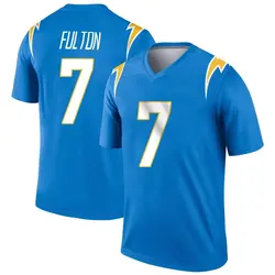 Youth Kristian Fulton Los Angeles Chargers Powder Jersey - Blue Legend